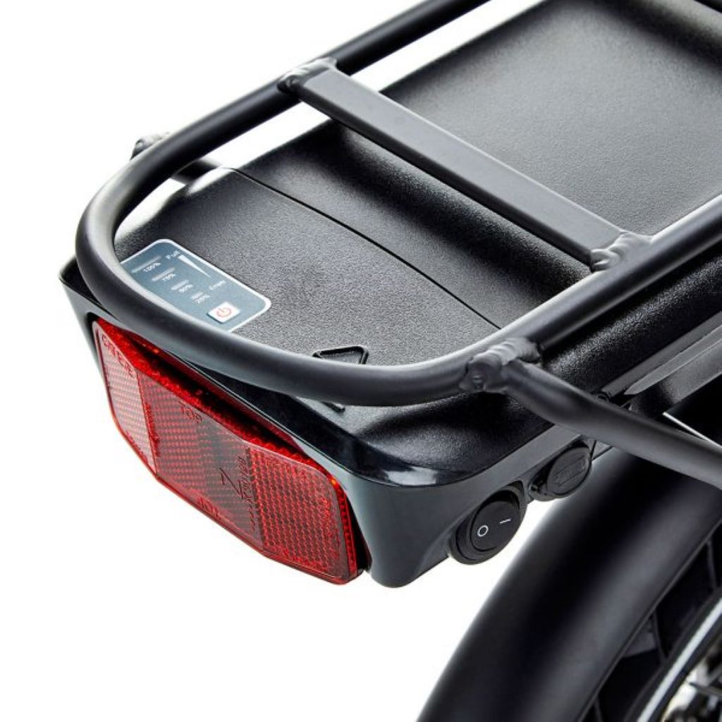 Folding E-Bike Rear Rack and Light 