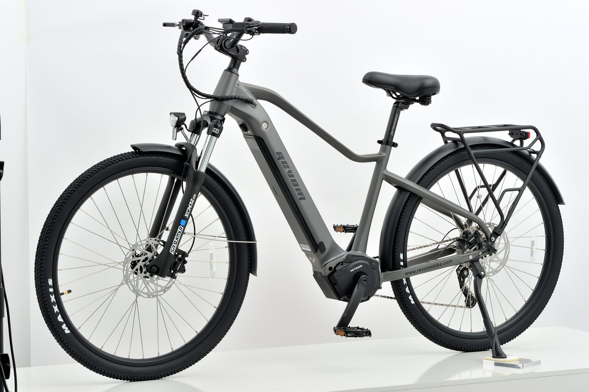 Revom S1 ATB Ebike Electric Bike in Dark Grey Side view