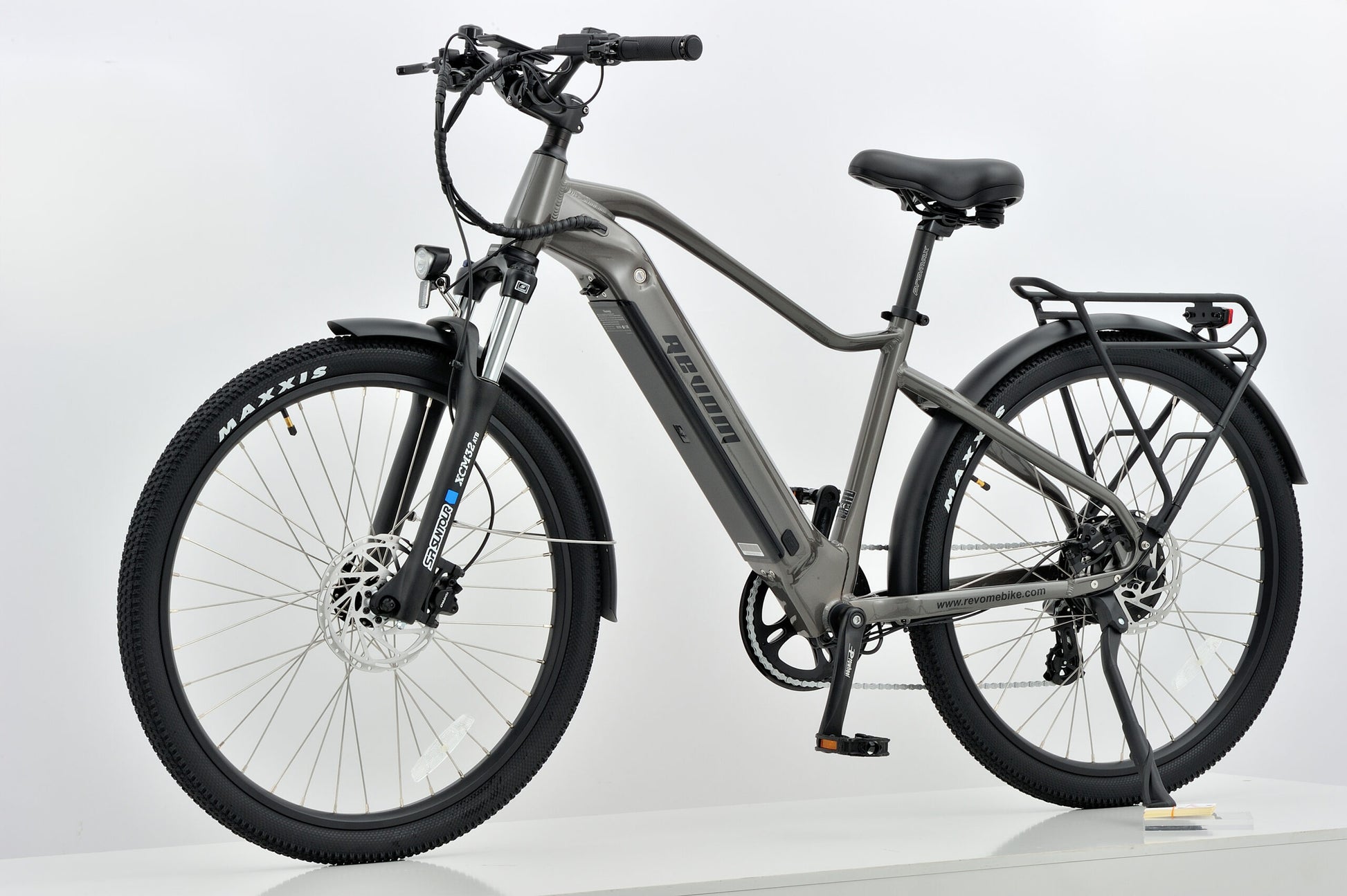 Revom U2 Ebike Electric Bike in Dark Grey Side View